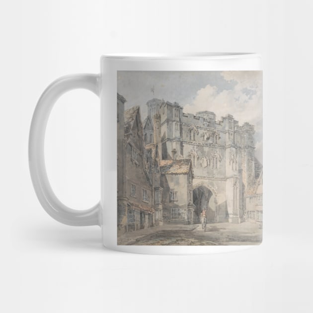 Christ Church Gate, Canterbury by J.M.W. Turner by Classic Art Stall